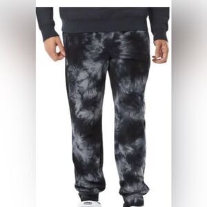 ART CLASS BLACK/Grey Tie Dye fleece joggers